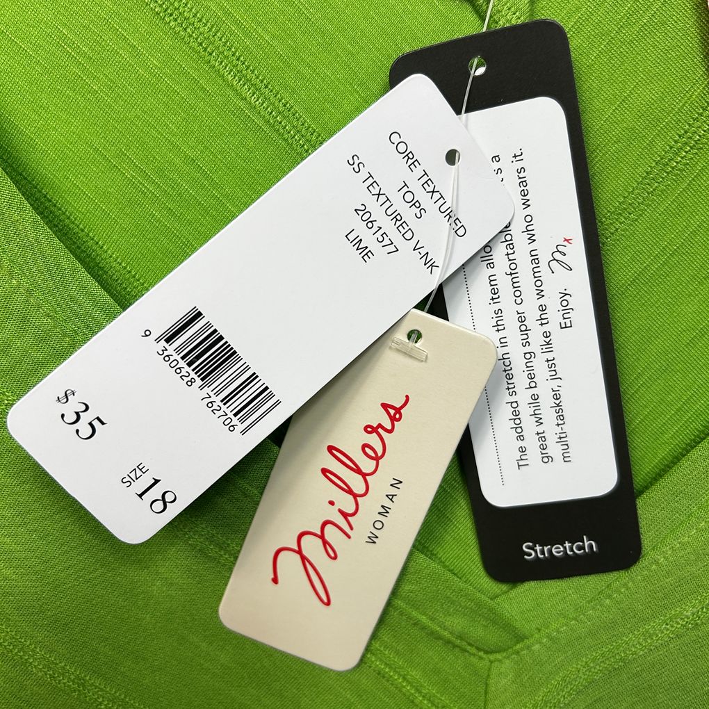 Millers Lime Green Top - Size 18