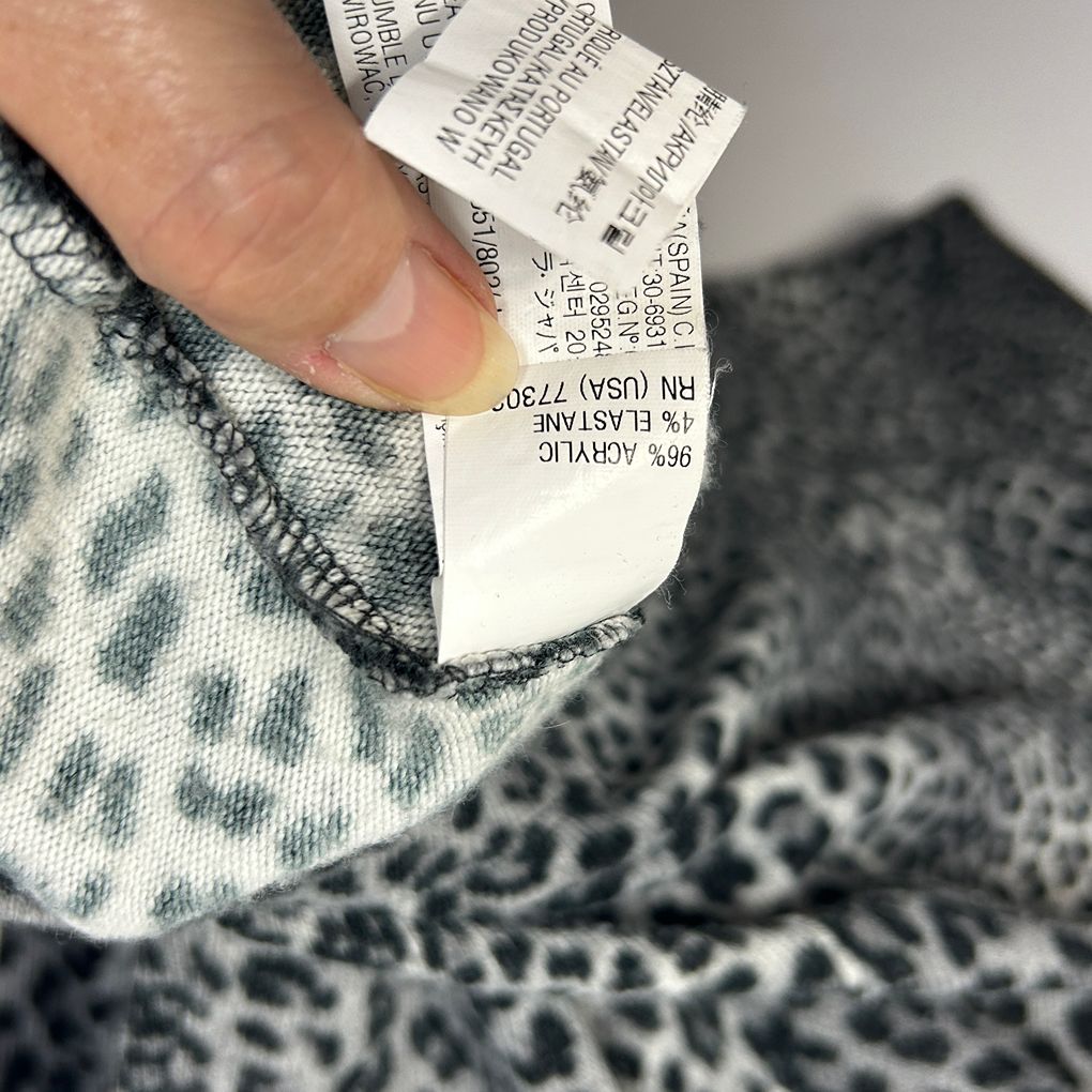 Zara Grey Knit Top - Size L