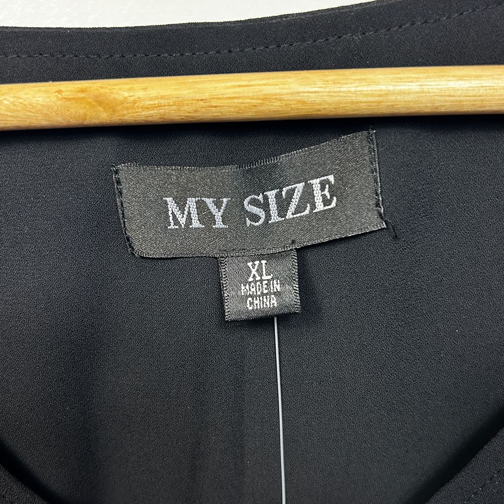 My Size Black Plus Size Top - Size XL/22 RRP 89.95
