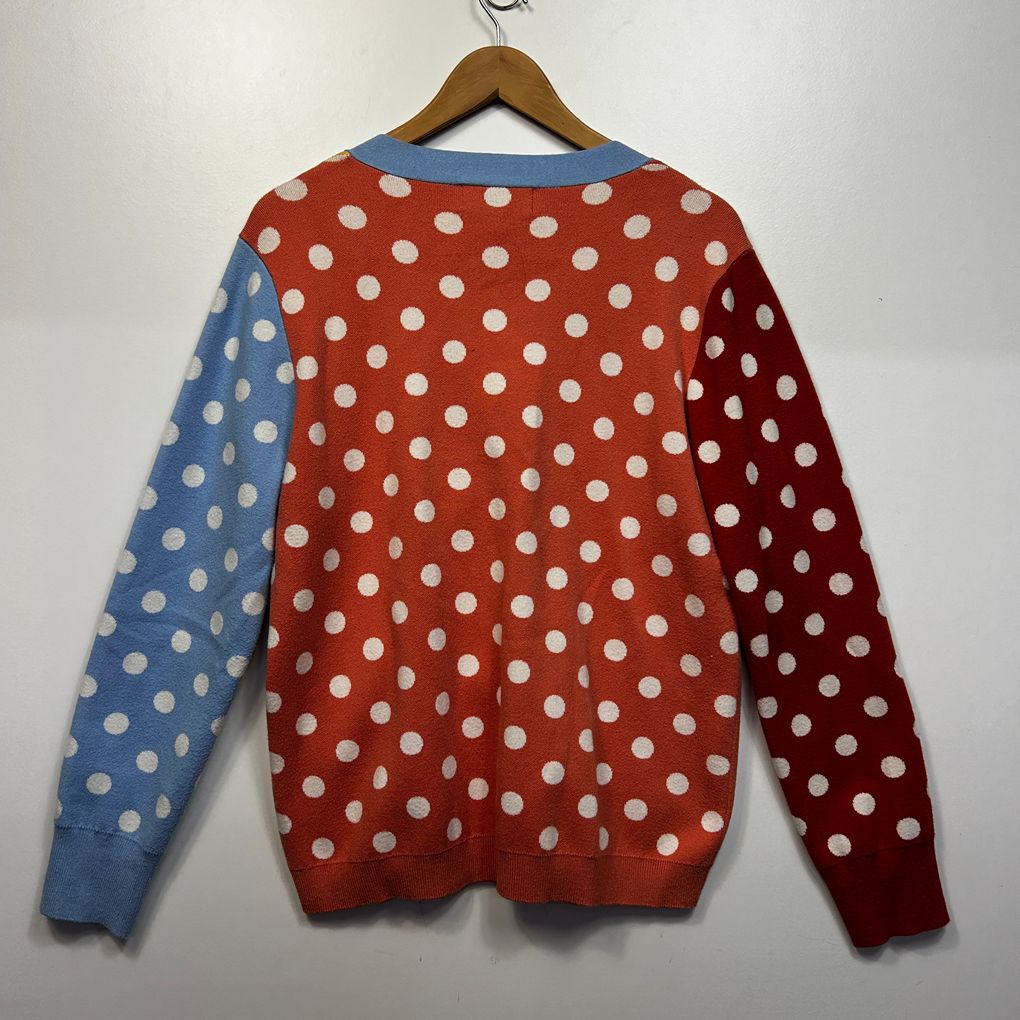 Handpicked By Birds Multicoloured Spot Cardigan - Size XXL