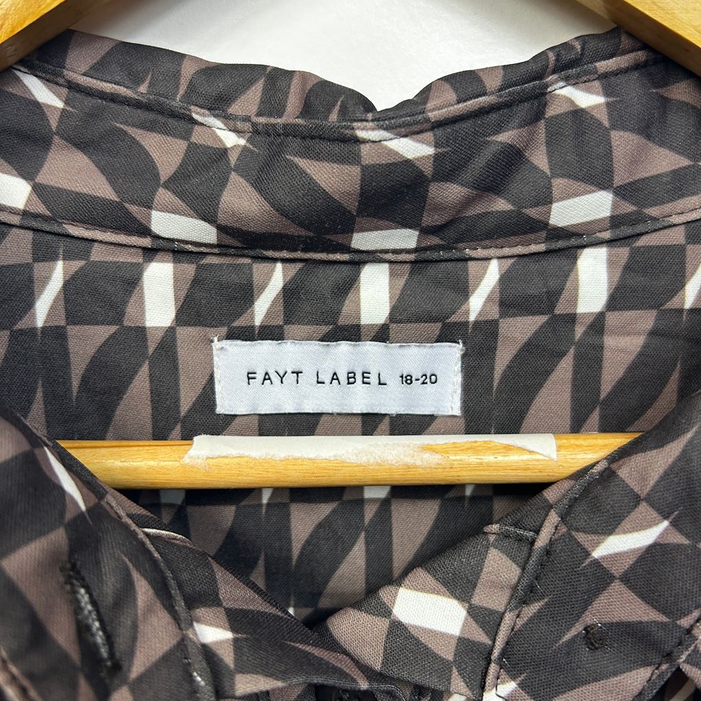 Fayt Label Black Plus Size Shirt - Size 18-20