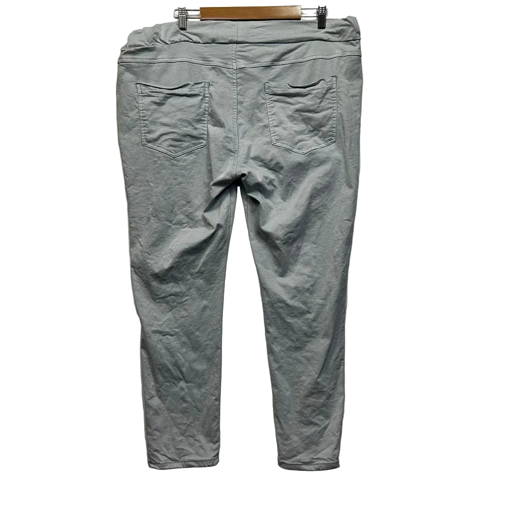 Threadz Grey Cotton Pants - Size 18/20