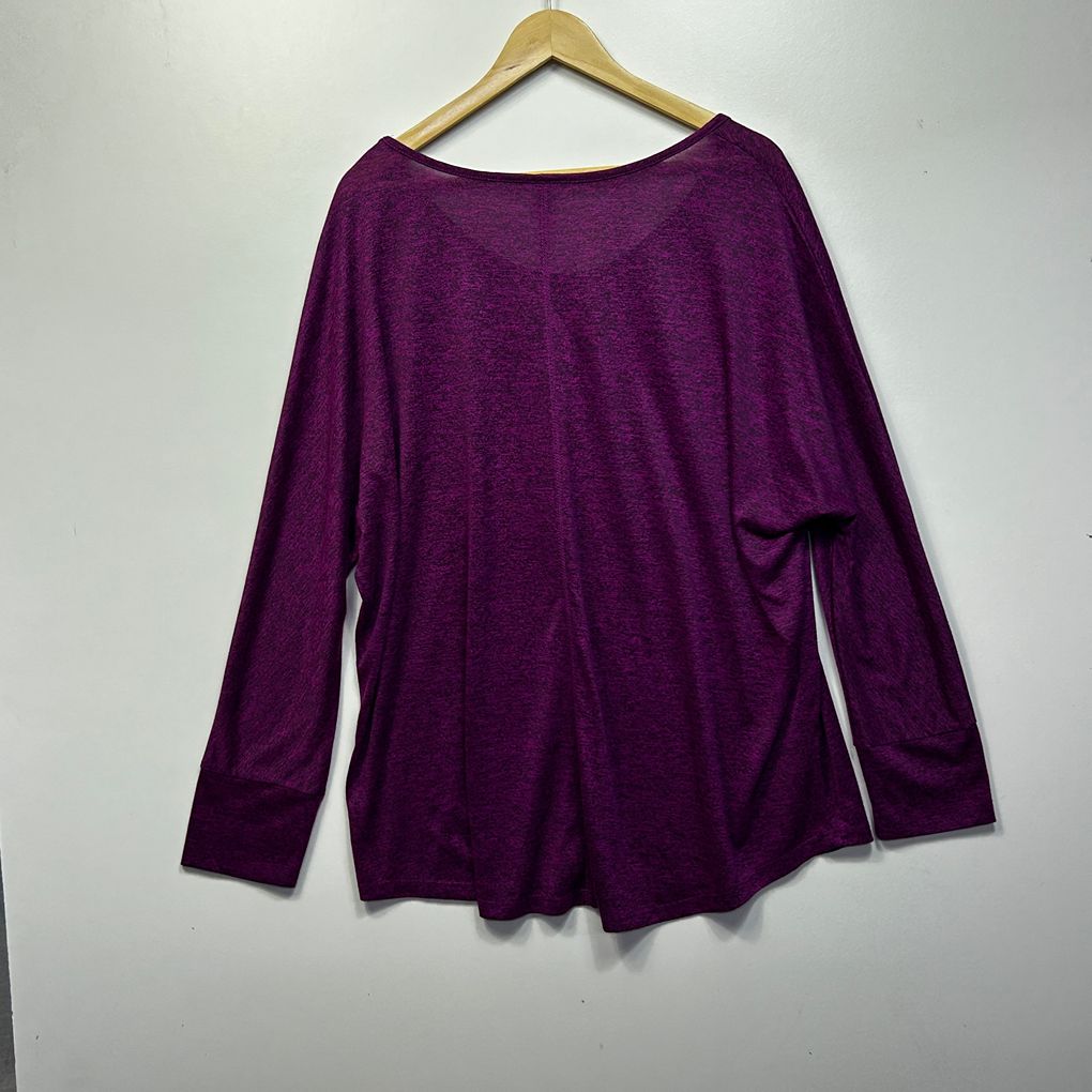 Alexia Purple Long Sleeve Top - Size 26