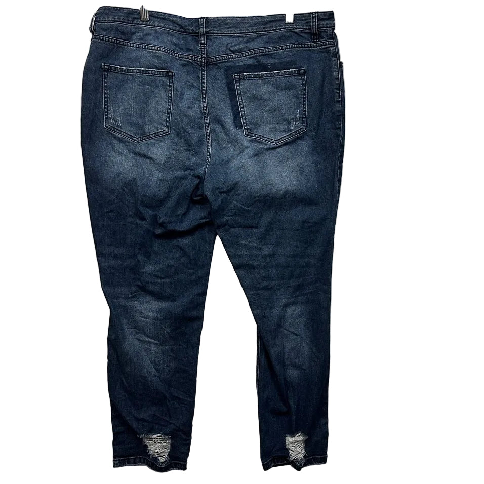 Piper Blue Distressed Jeans - Size 20