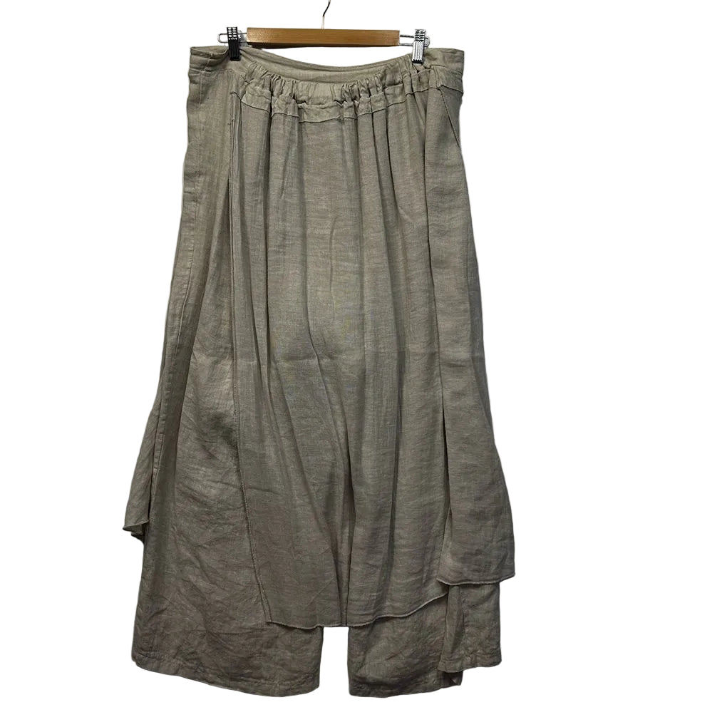 Imagine Beige Linen Jacket and Pants Set - Size M/L