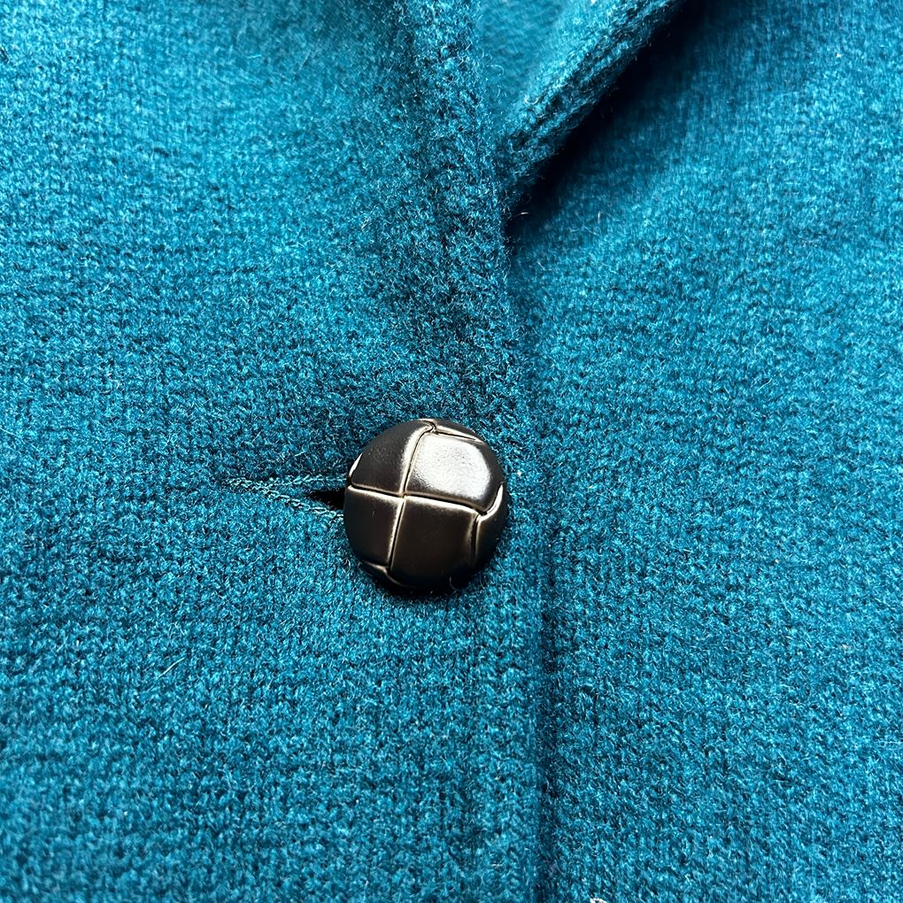 Laura Ashley Teal Wool Blazer - Size 14