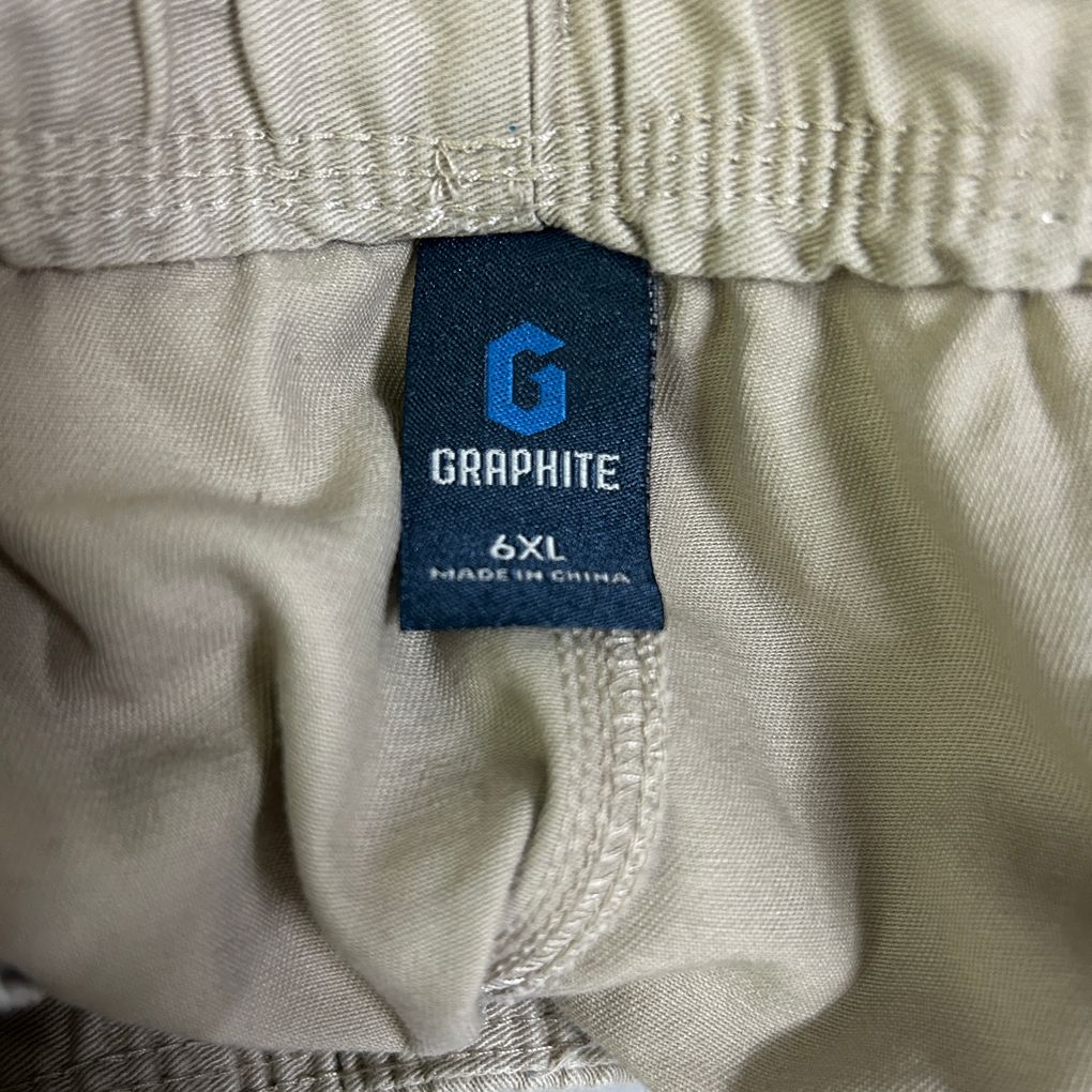 Graphite Beige Cotton Shorts - Size 6XL