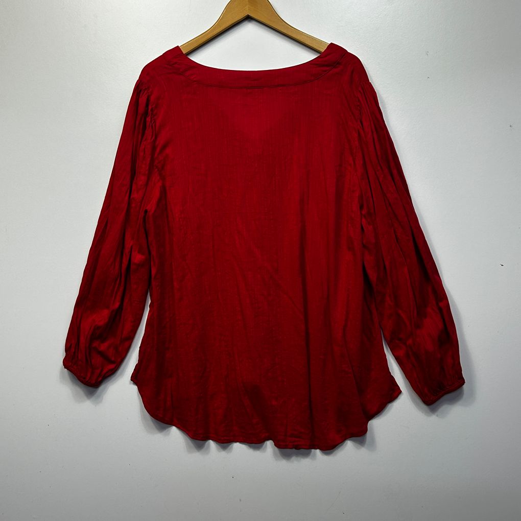 Target Curve Red Plus Size Cotton Top - Size 20