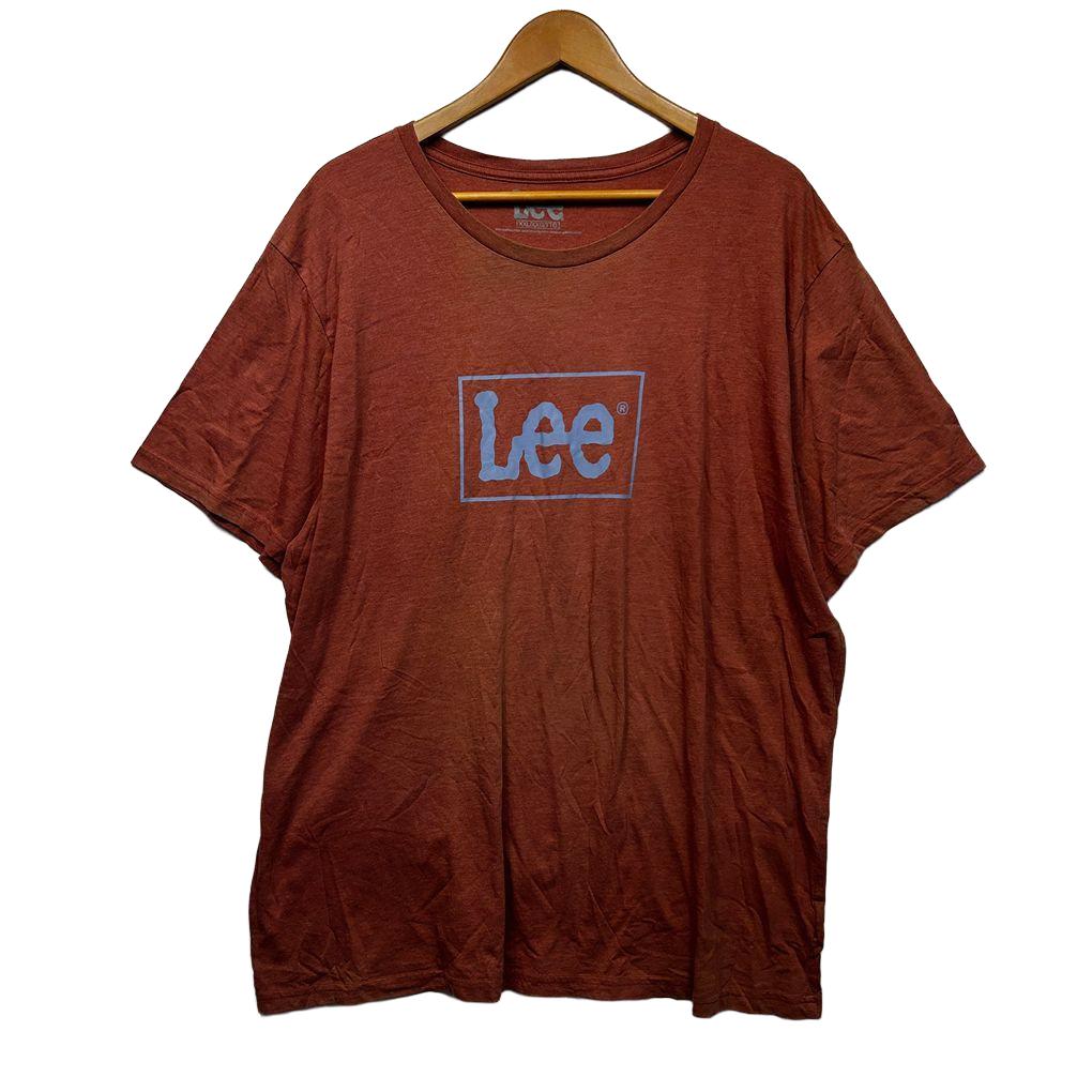 Lee Rust Cotton Logo Tee - Size XXL