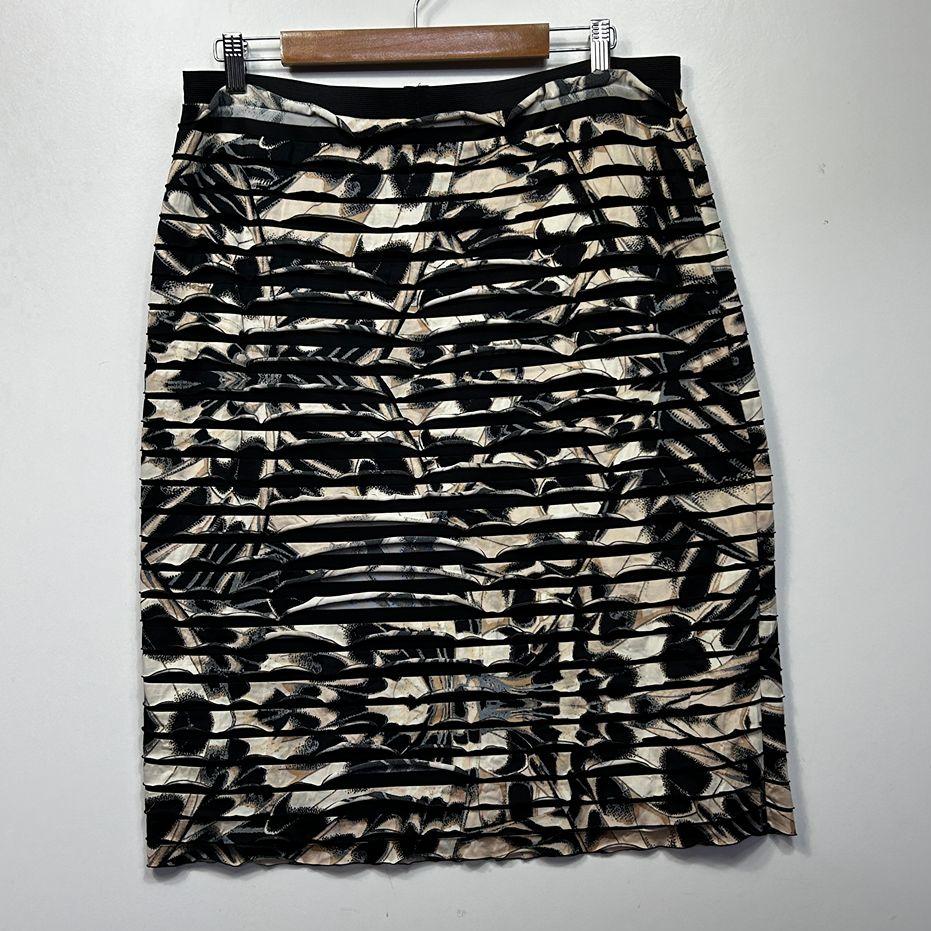 Philosophy Black Floral Pencil Skirt - Size 18