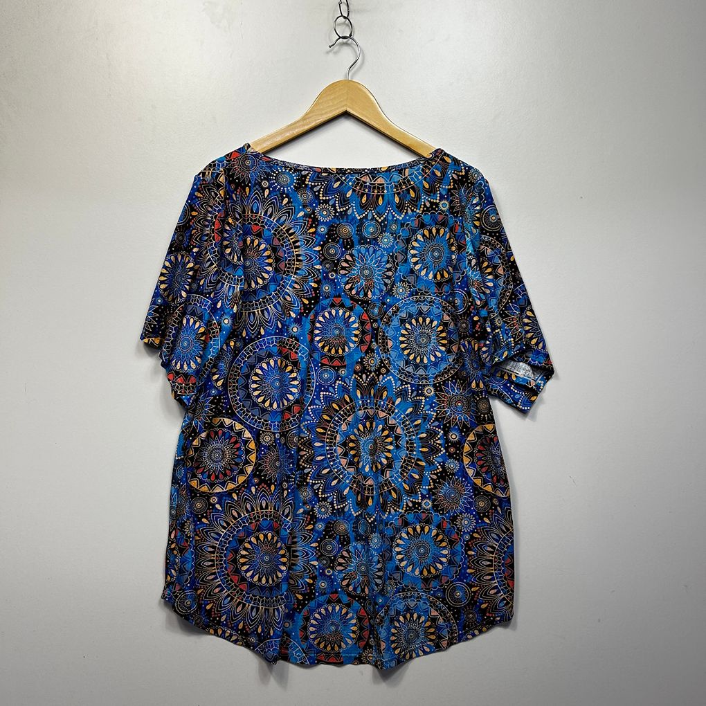 exoticathletica Blue Activewear Top - Size L-XL