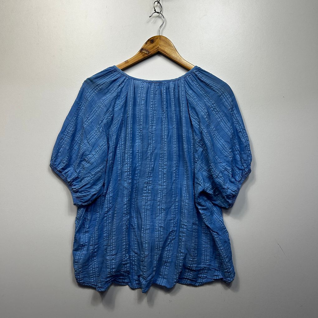Target Blue Plus Size Cotton Top - Size 18