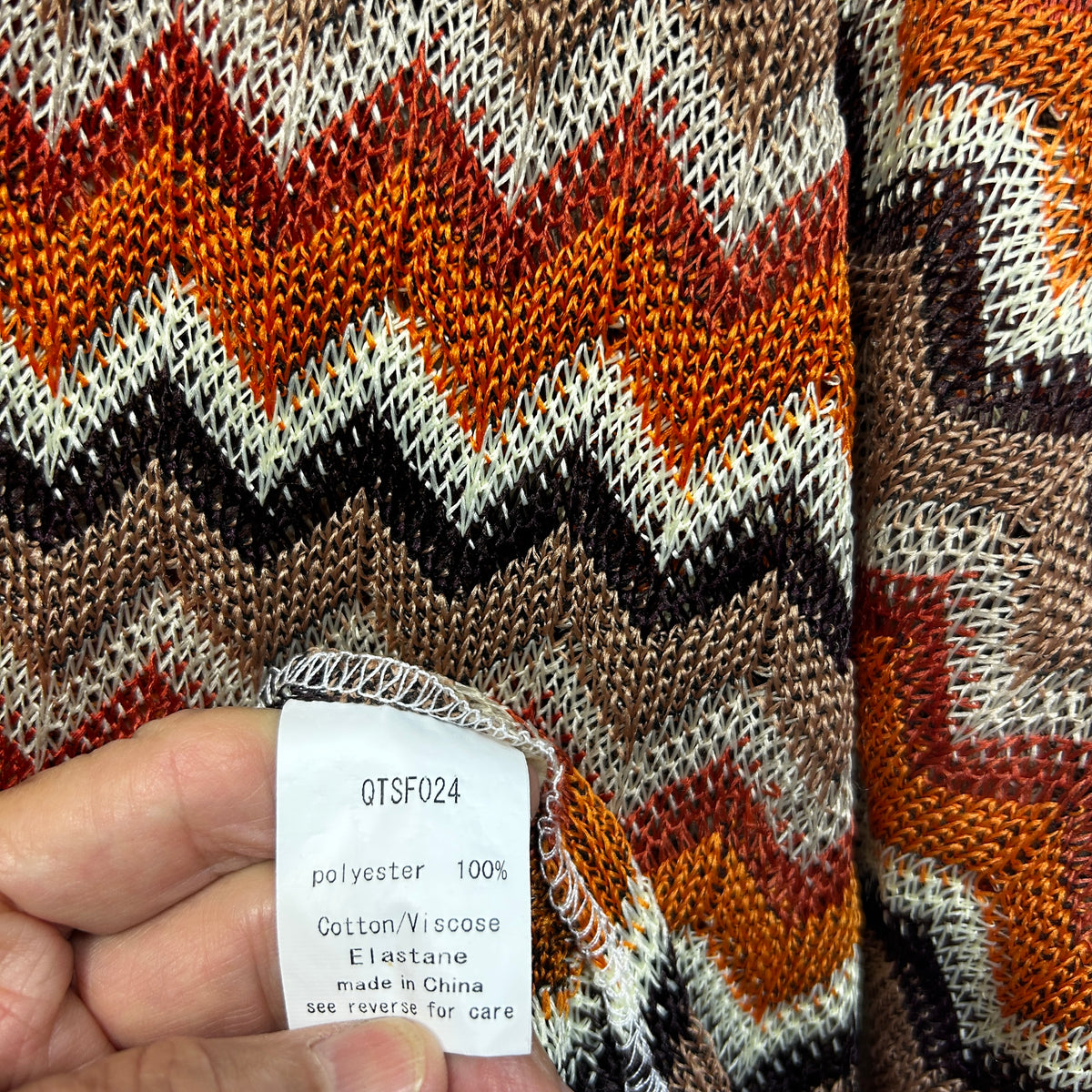 Qui Qui Multicoloured Poncho Top - Size M/L