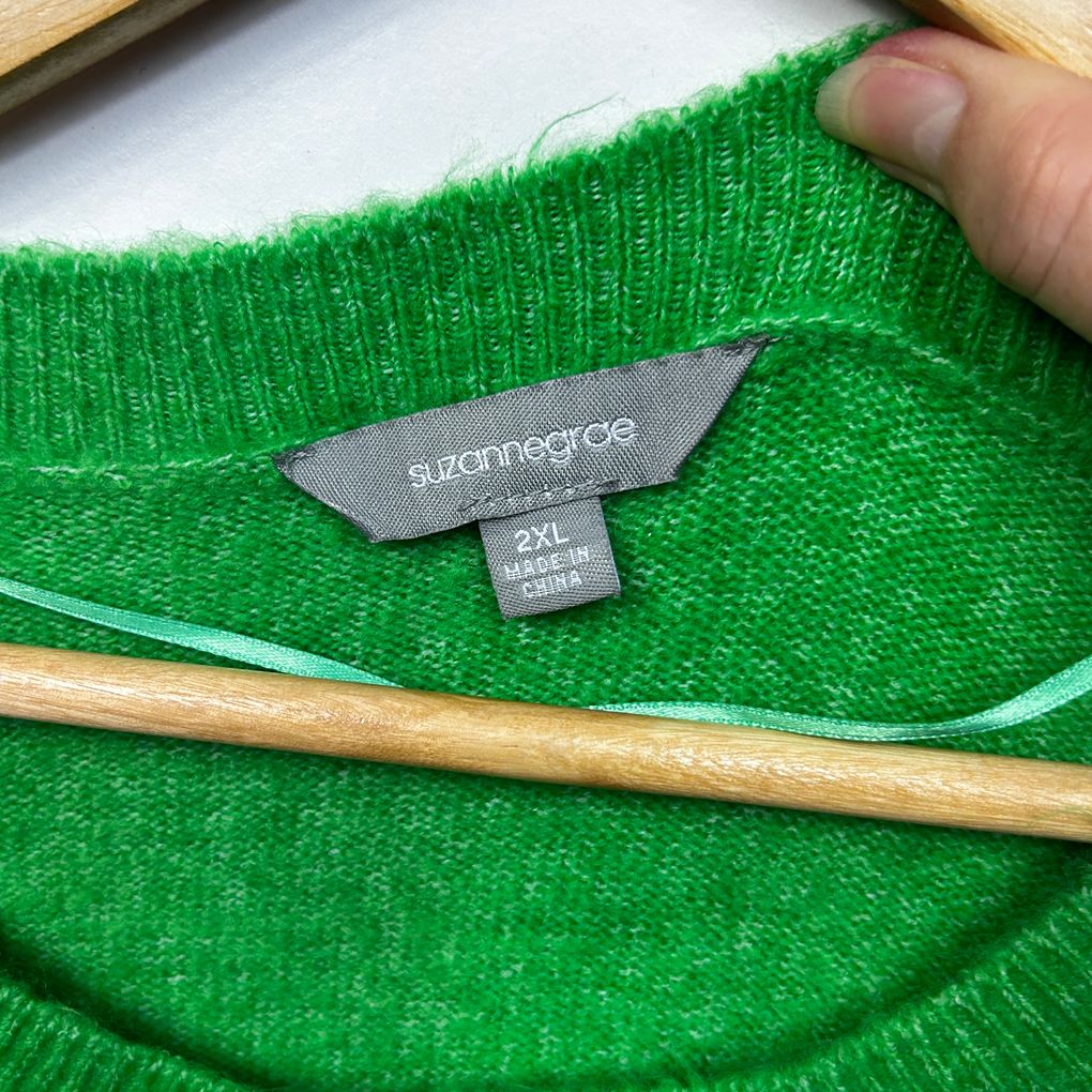 Suzanne Grae Green Plus Size Jumper - Size 2XL