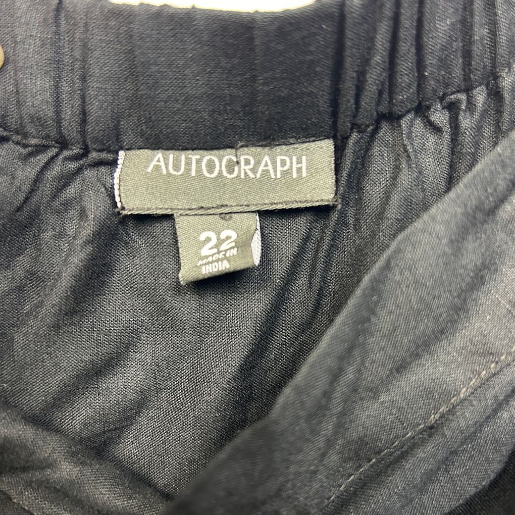 Autograph Black Embroidered Top - Size 22
