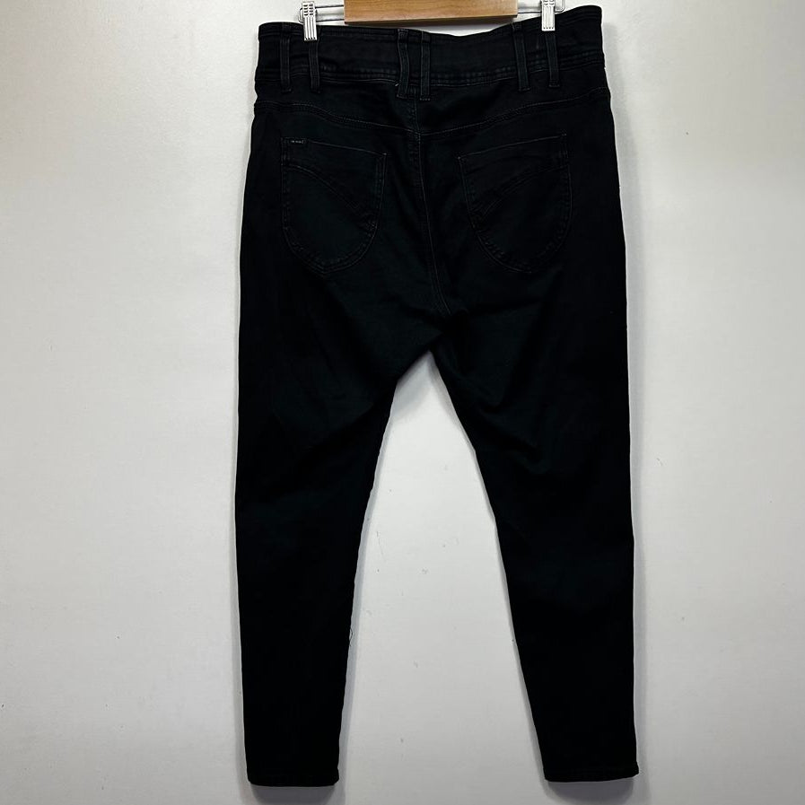 City Chic Denim Black Plus Size Harley High Rise Skinny Jeans - Size 18S