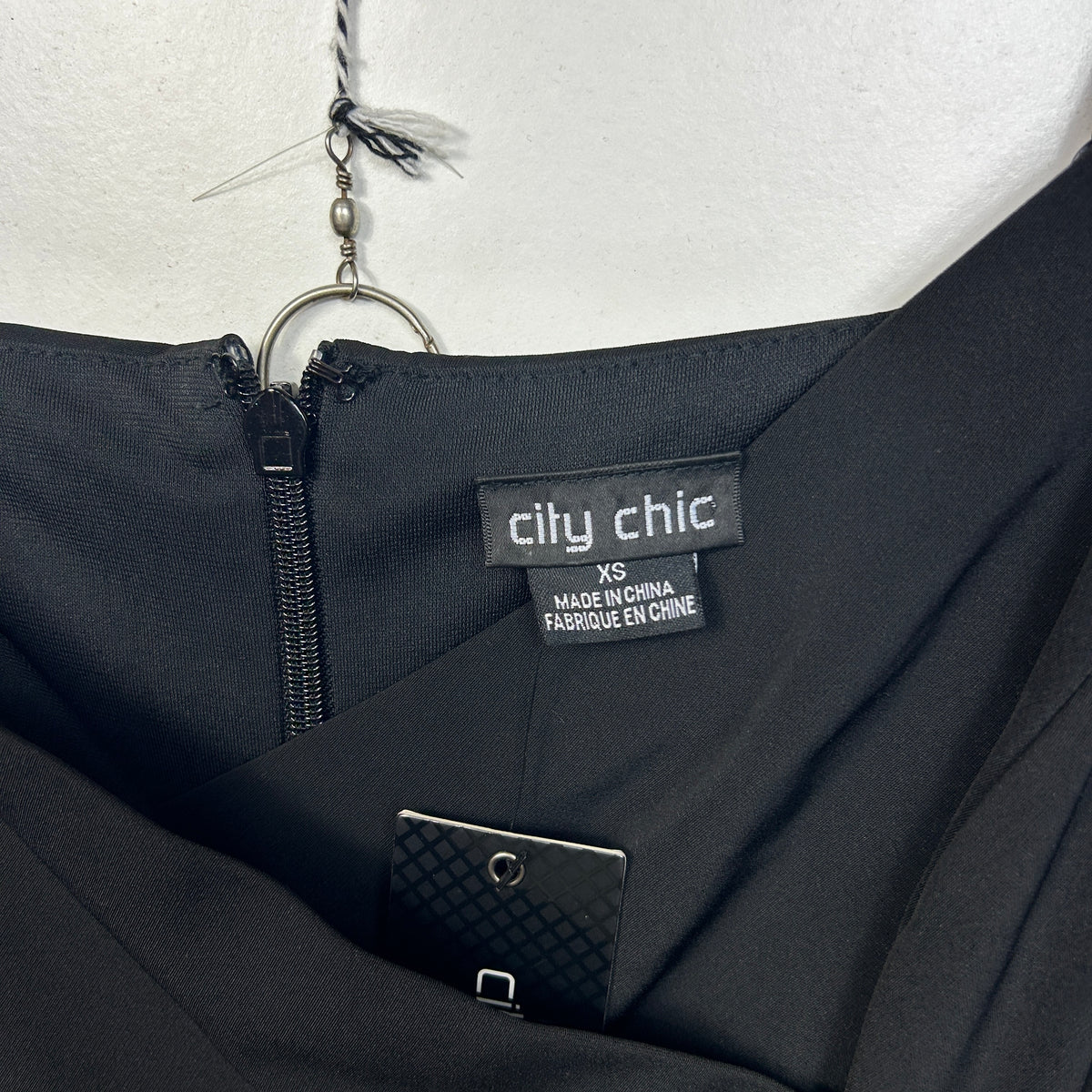 City Chic Black Cold Shoulder Cocktail Dress - Size XS/14