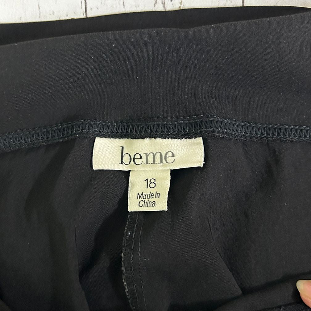 Beme Black Plus Size Pants - Size 18