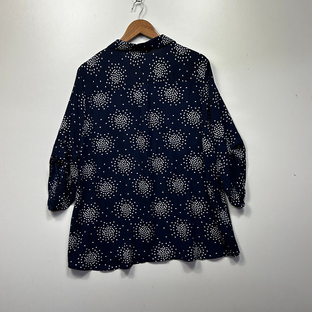 Millers Navy Spot Shirt - Size 22