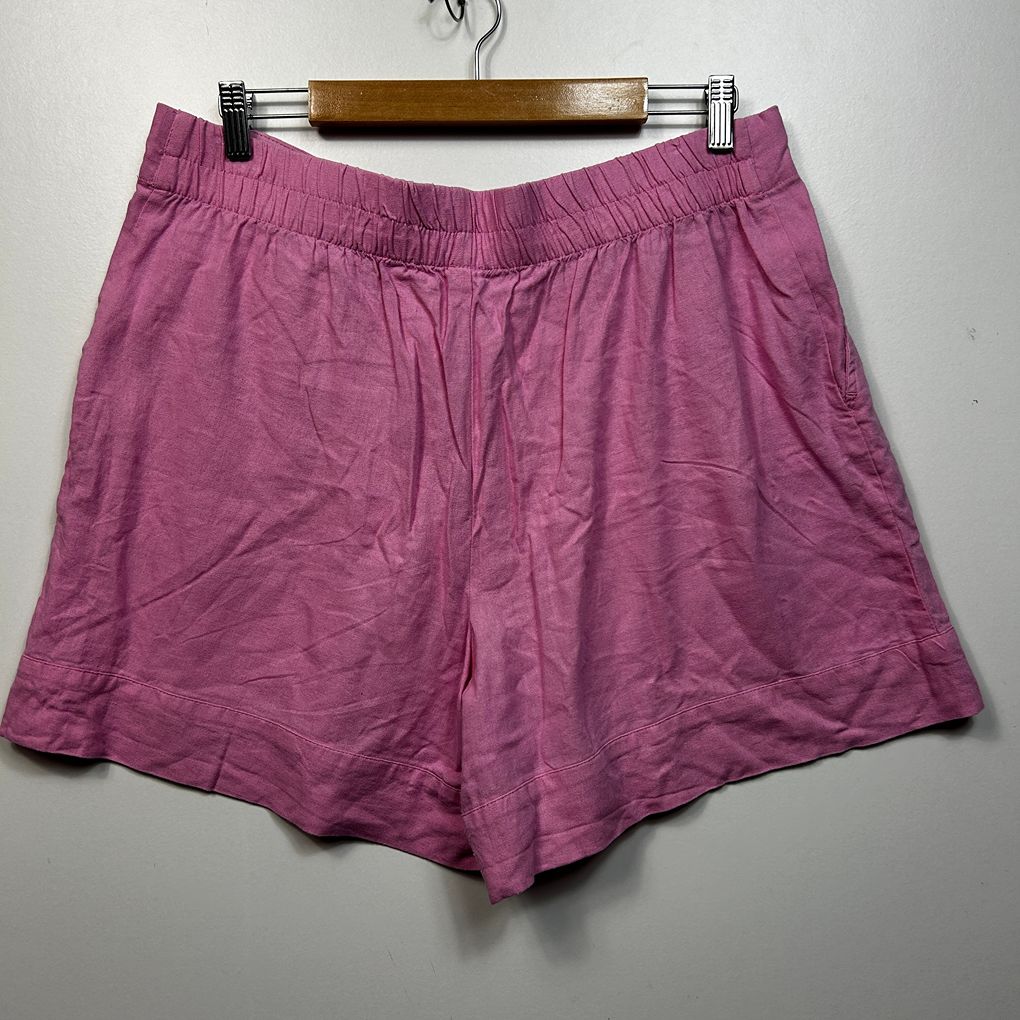 Anko Pink Linen Shorts - Size 16