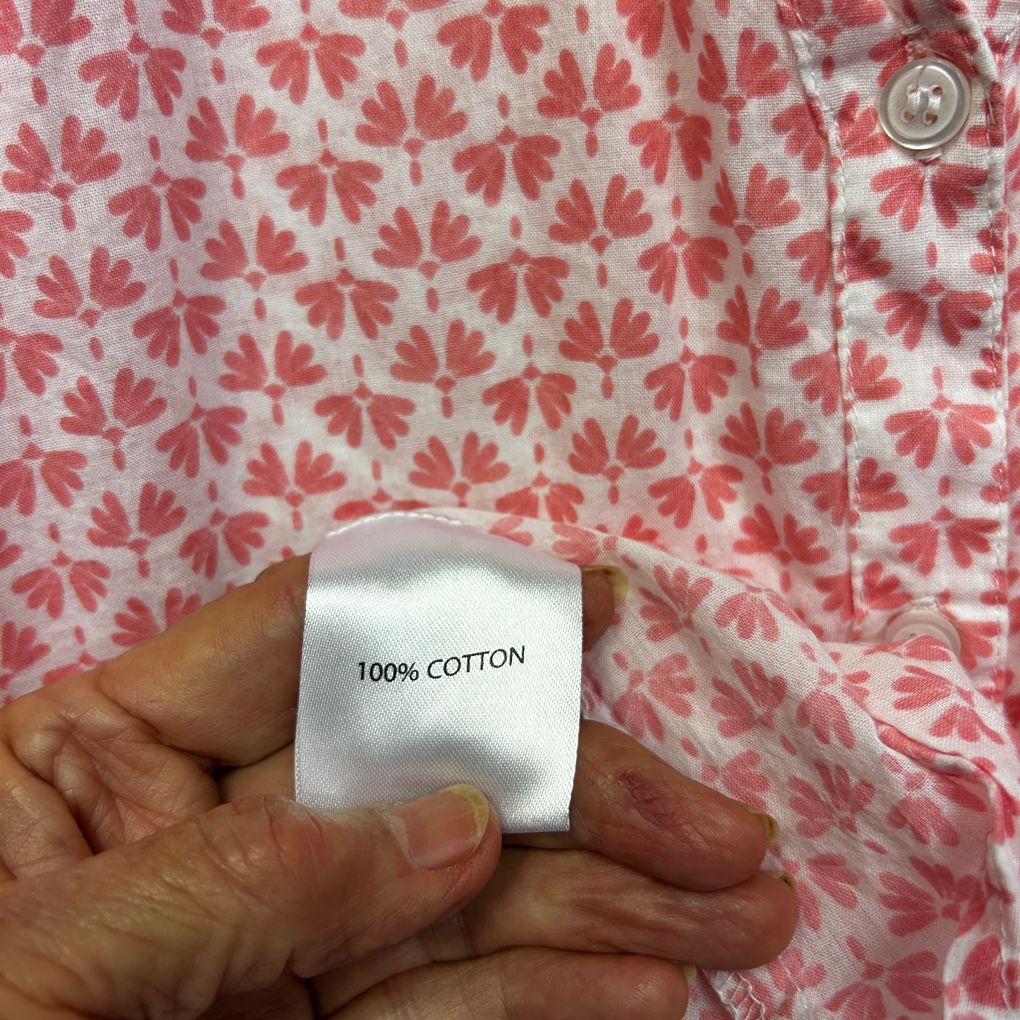 Millers Pink Print Cotton Shirt - Size 20
