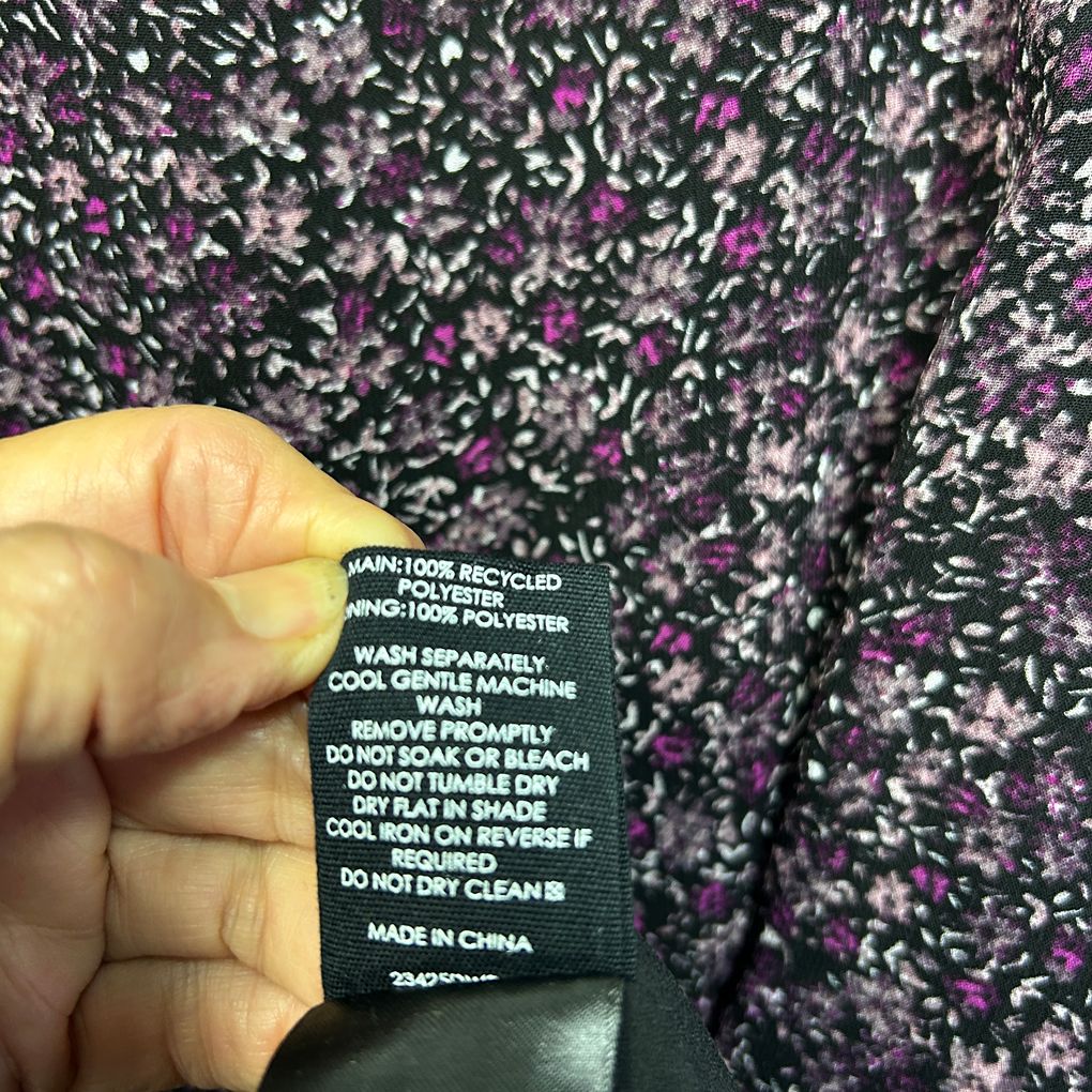 Decjuba Purple Floral Dress - Size L