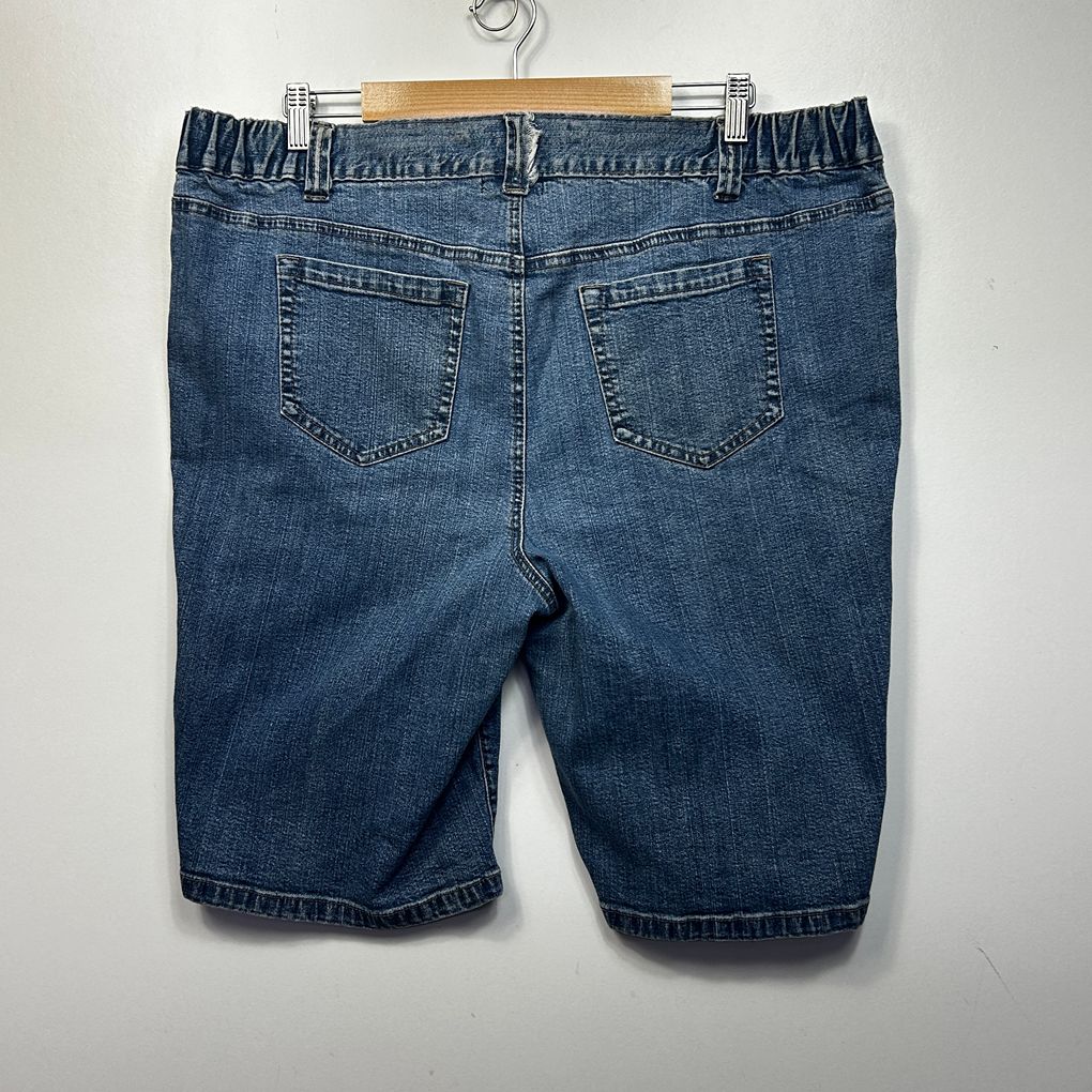 Moda Blue Plus Size Denim Shorts - Size 20