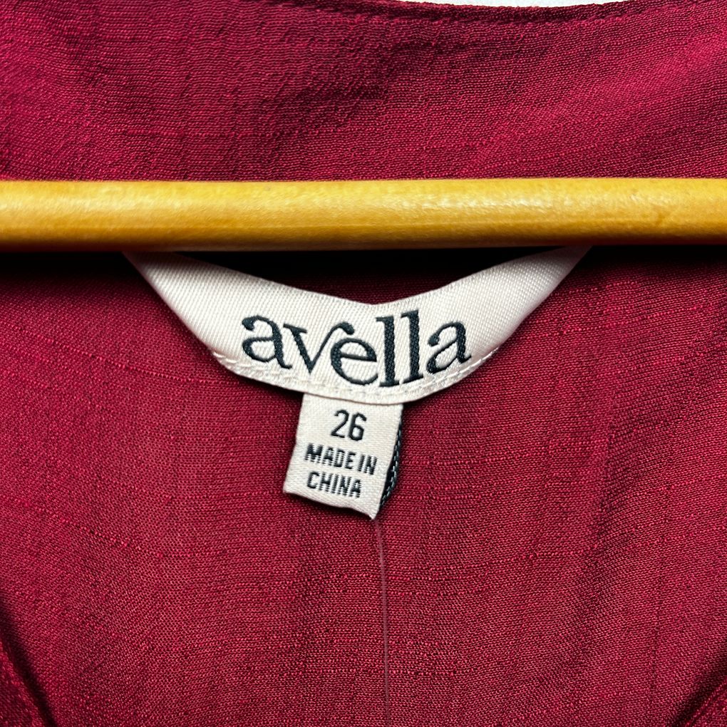 Avella Red Plus Size Top - Size 26