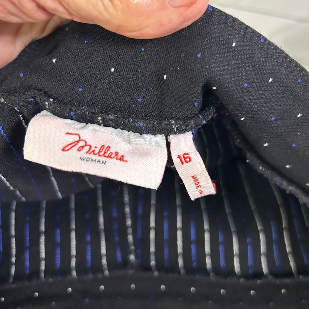 Millers Black Spot Pants - Size 16
