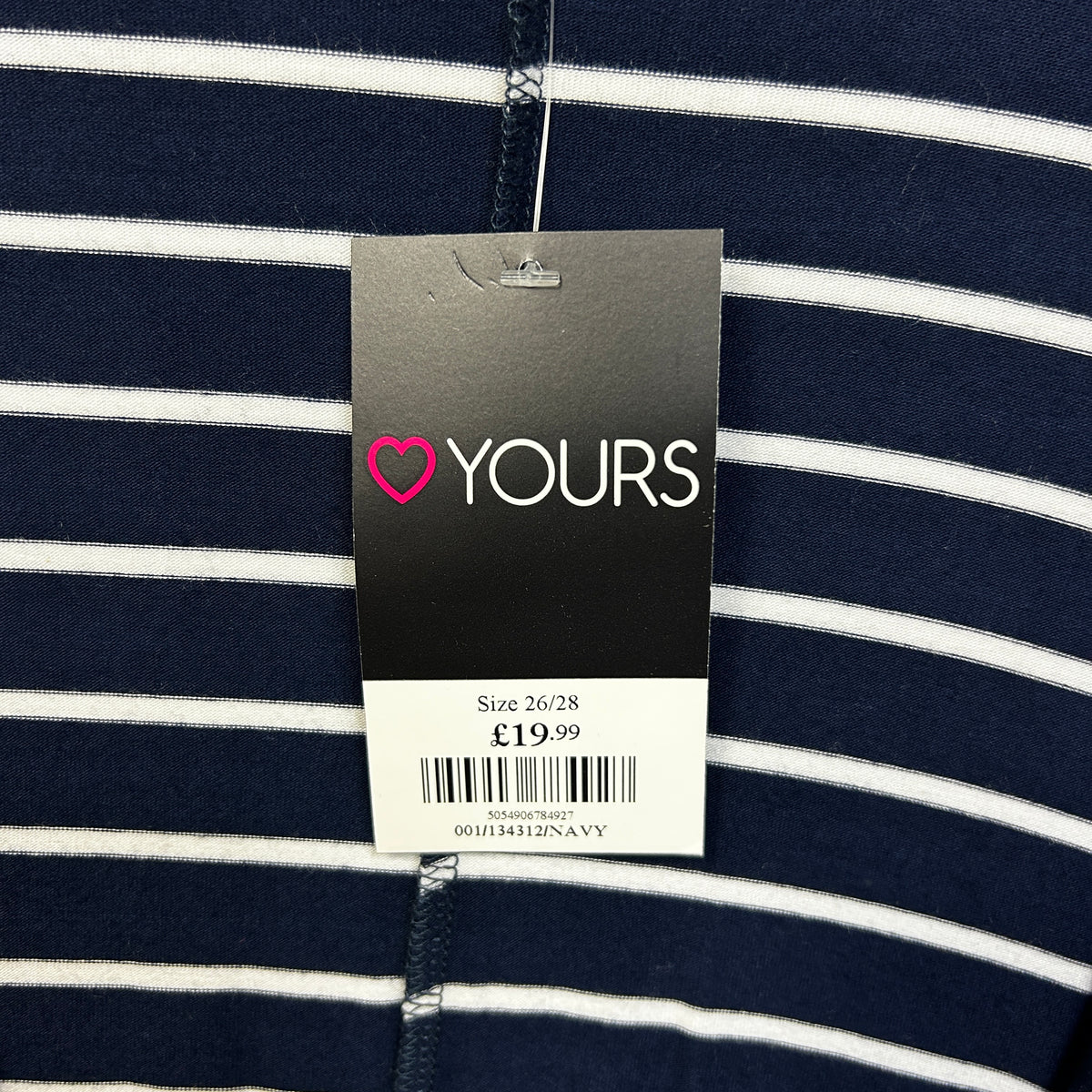 Yours Navy Striped Plus Size Cardigan - Size 26/28