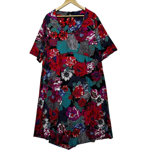 Taking Shape Floral Dress - Size L