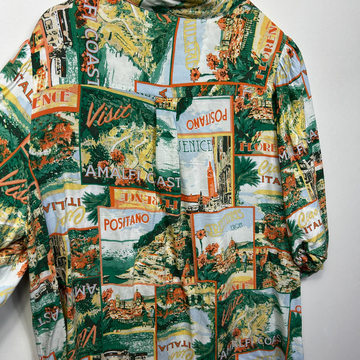 Autograph Multicoloured Button Up Plus Size Top - Size 18