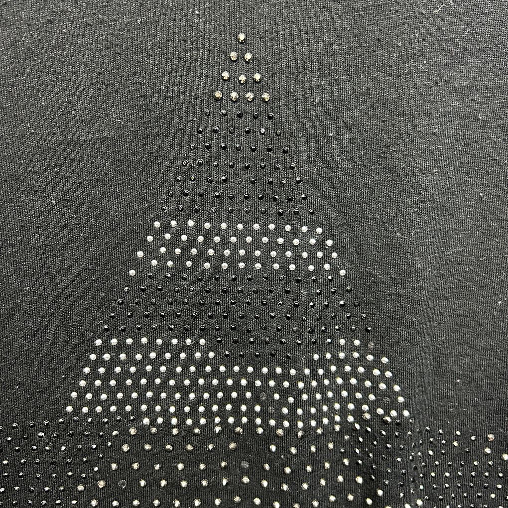 Yours Charcoal Beaded Cotton Top - Size 26-28