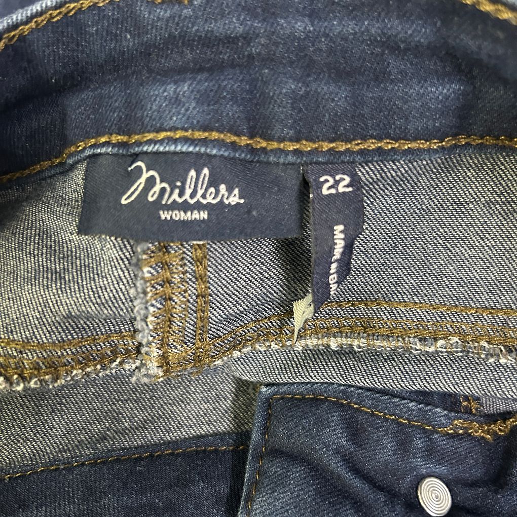 Millers Dark Blue Jeans - Size 22