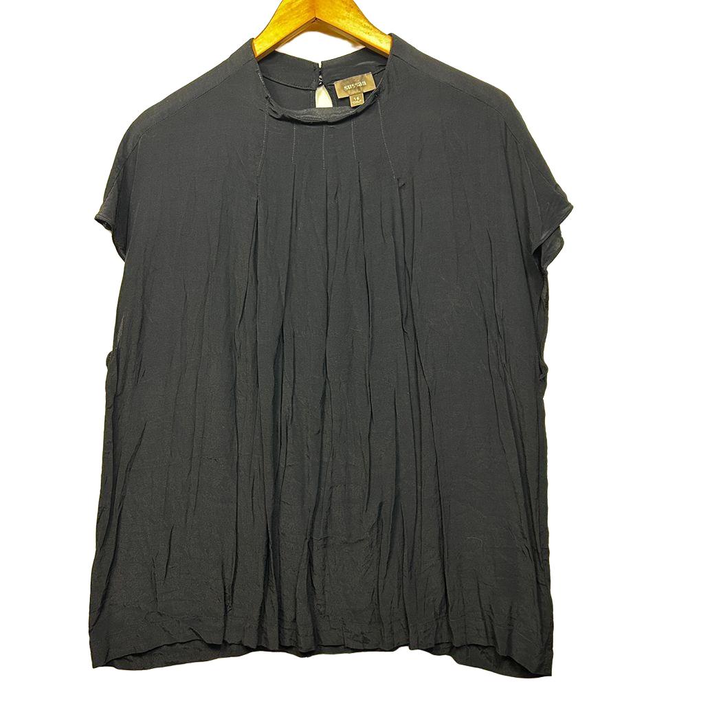 Sussan Khaki Short Sleeve Top - Size 16