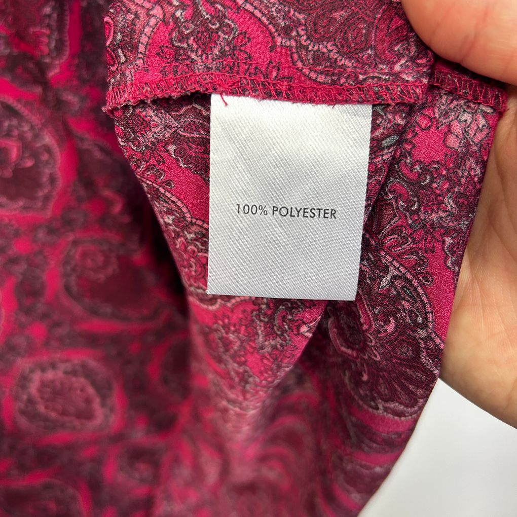 Millers Burgundy Plus Size Paisley Top - Size 18