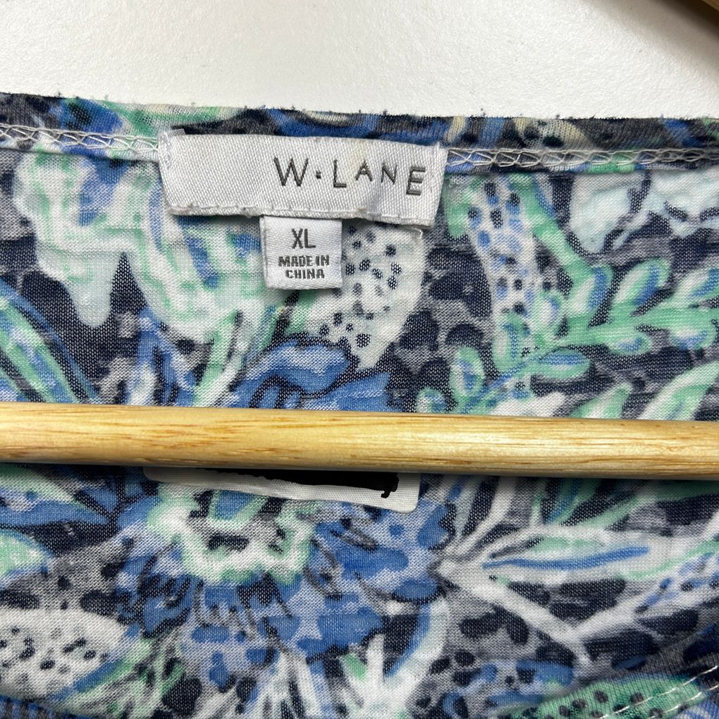 W.Lane Blue Cotton Top - Size XL