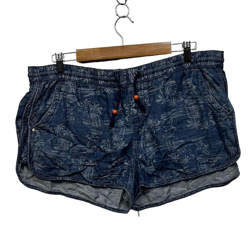 Hot Options Blue Denim Hot Shorts - Size 18
