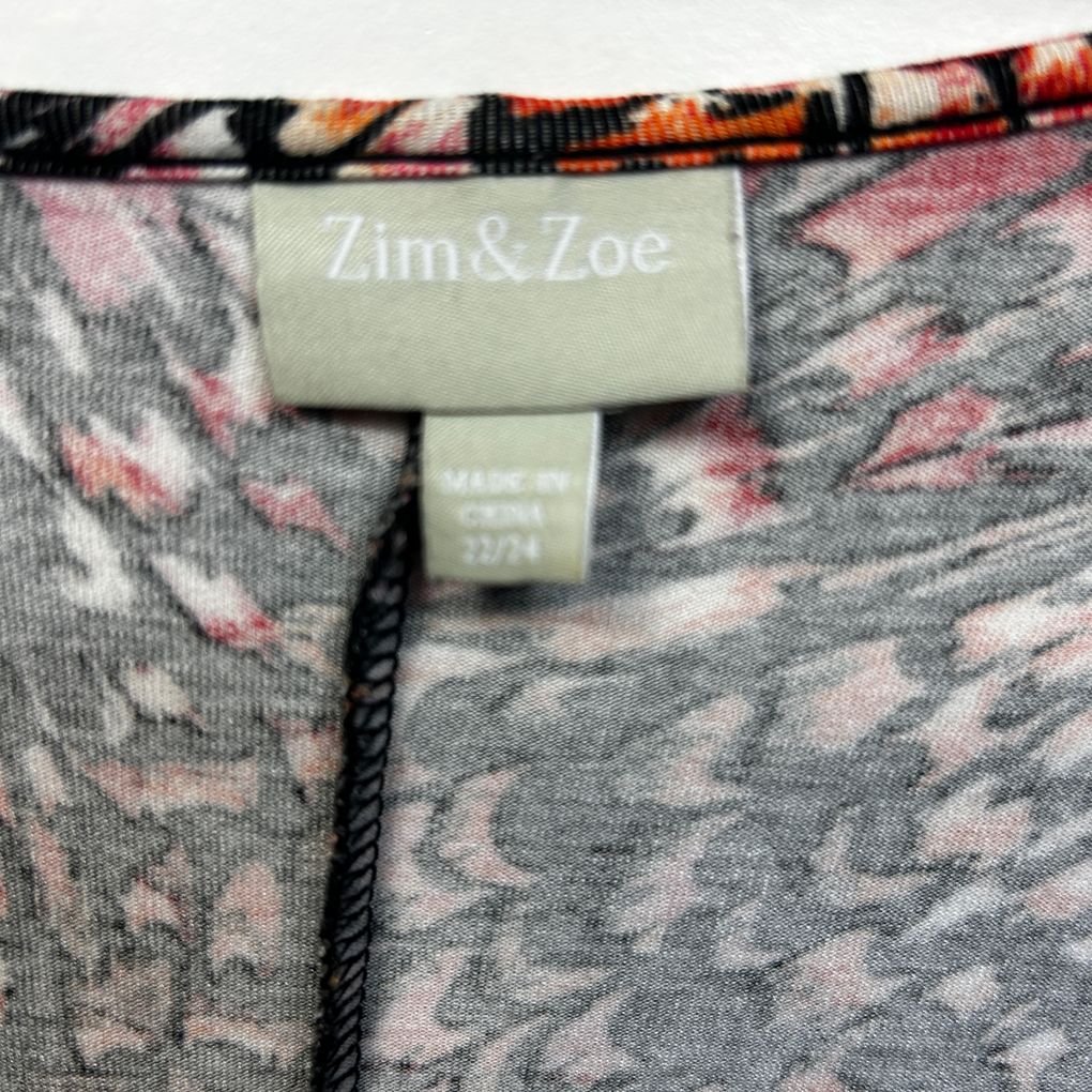 Zim & Zoe Multicoloured Top - Size 22/24