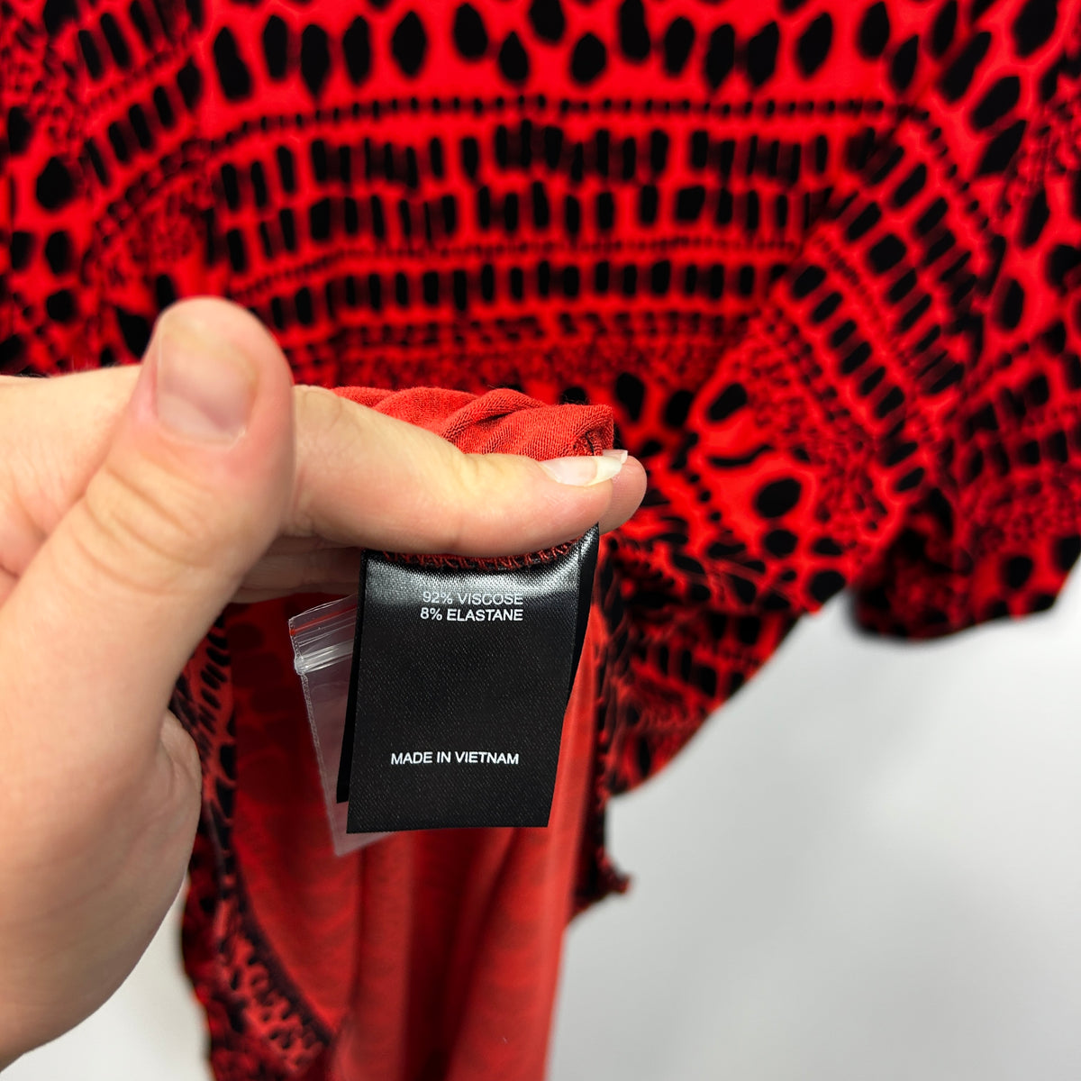 Taking Shape Red Print Plus Size Top - Size 22
