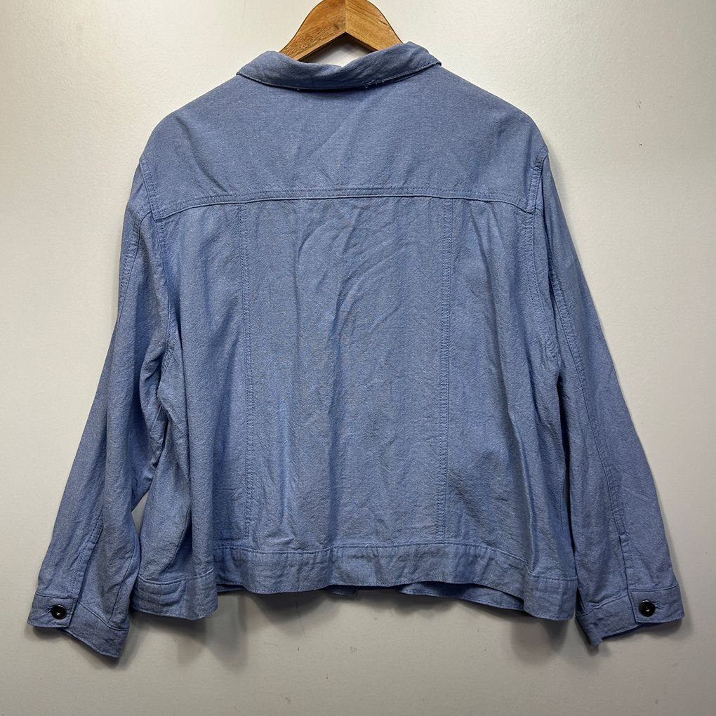 Millers Blue Linen Jacket - Size 22