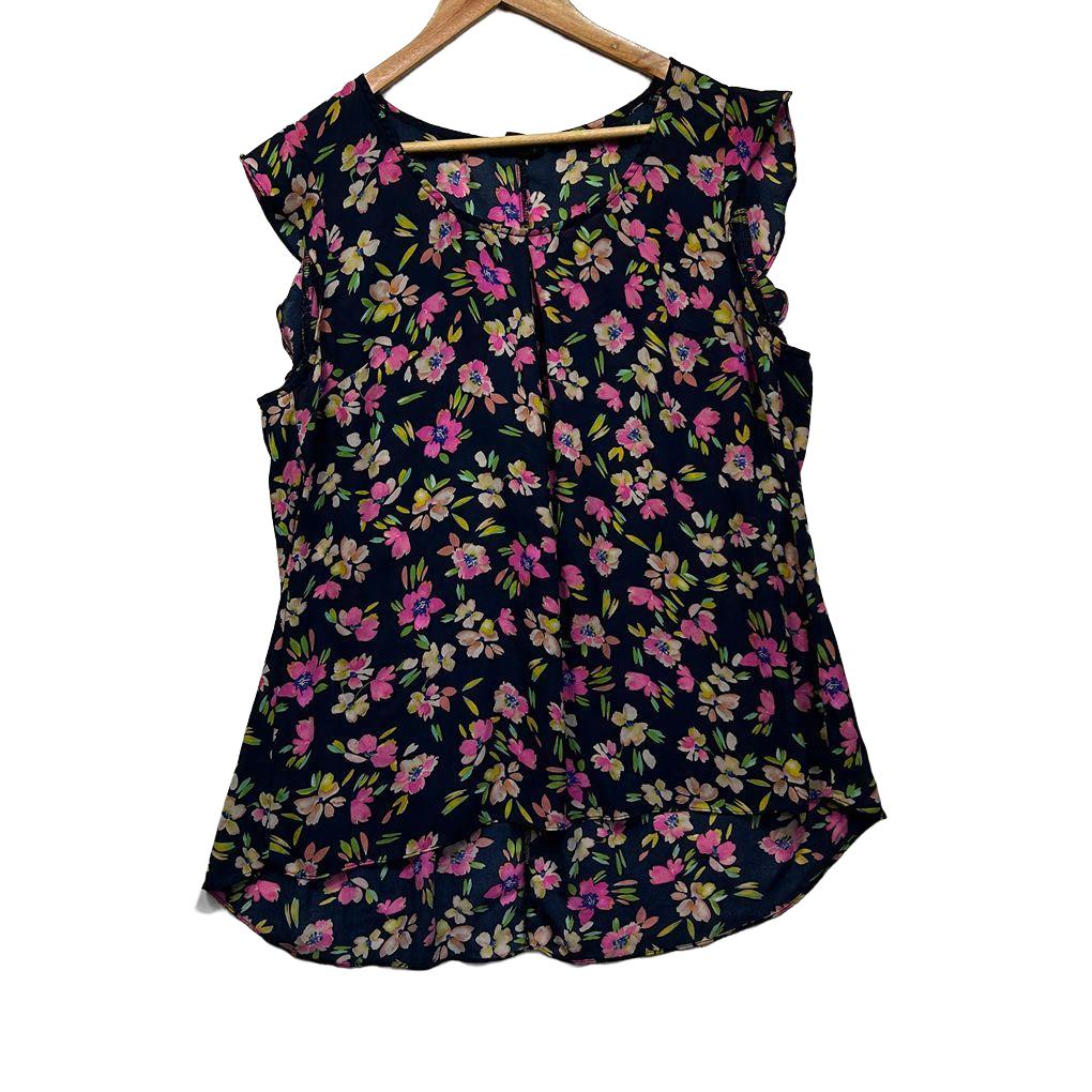 City Chic Floral Top - Size S