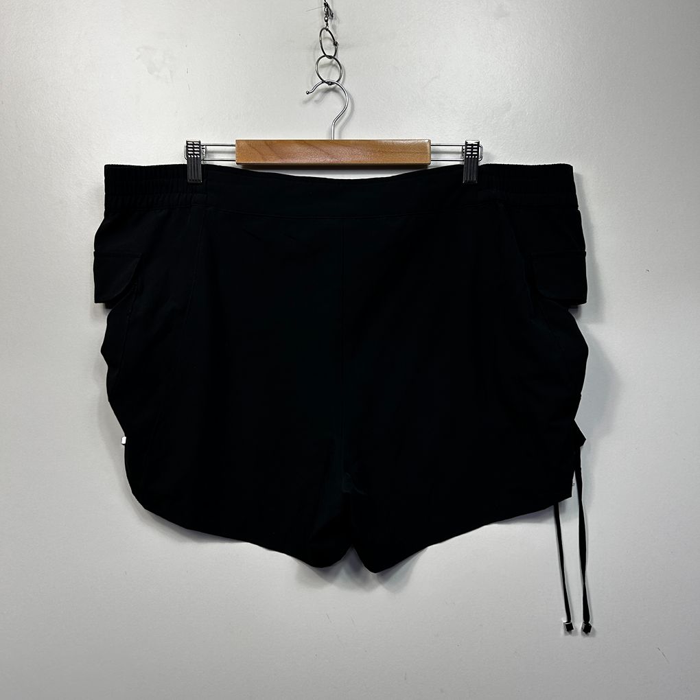 City Chic Black Swim/Activewear Shorts - Size XS/14