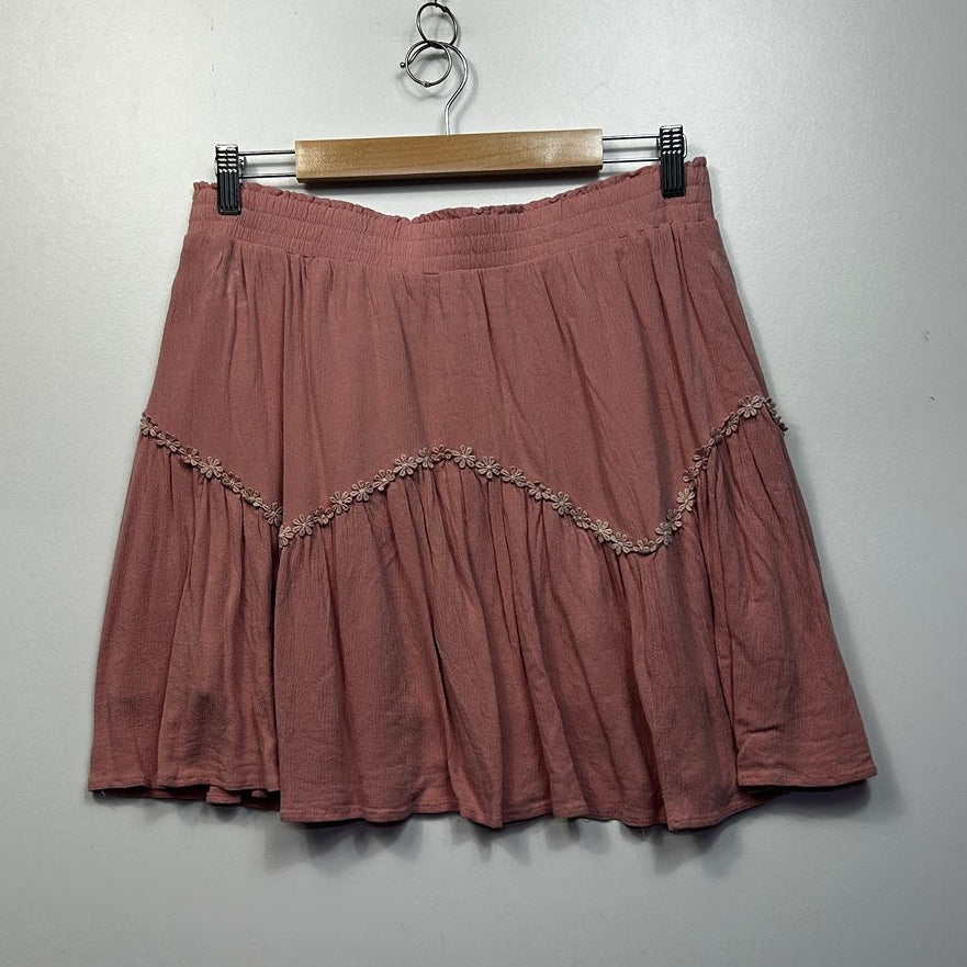 Zara Pink Mini Skirt - Size XL