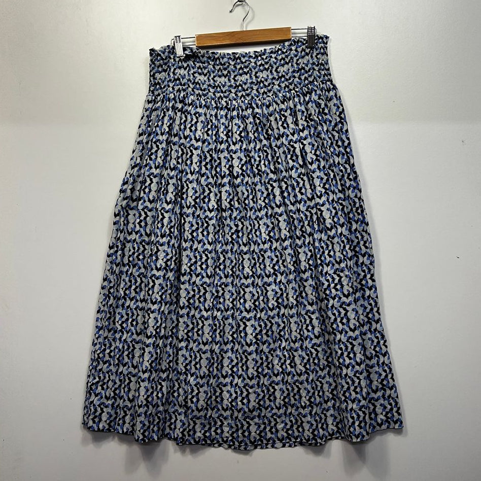 Sussan Blue Cotton Maxi Skirt - Size 18