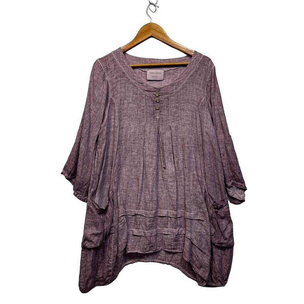 Donna Donna Linen Top - Size S/M