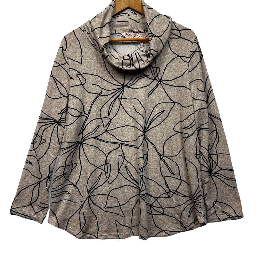 Millers Cowl Neck Top - Size 20