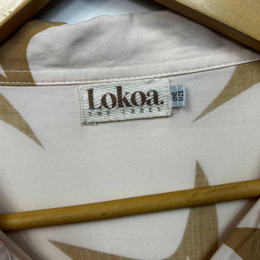 Lokoa Cream Star Print Shirt - One Size