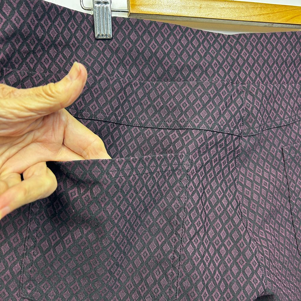 Taking Shape Plum Cotton Pants - Size 20