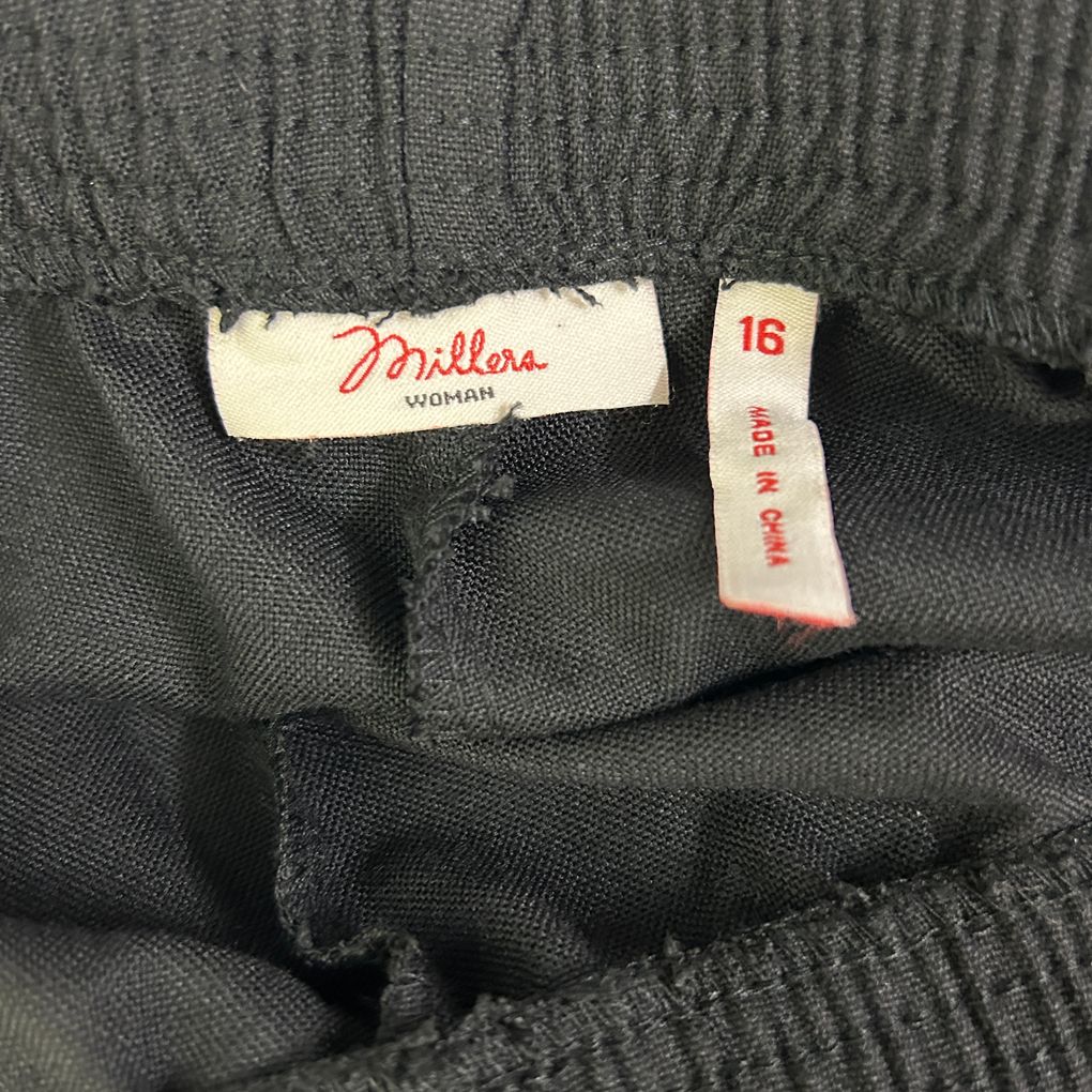 Millers Black Pants - Size 16